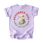 December Girl Birth Flowers (Bouquet) Tee - Kids
