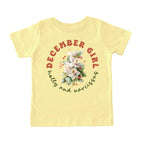 December Girl Birth Flowers (Bouquet) Tee - Toddlers