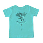 December Girl Birth Flowers (Line Art) Tee - Toddlers