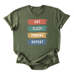 Eat. No Sleep. Parent. Repeat Tee - Moms