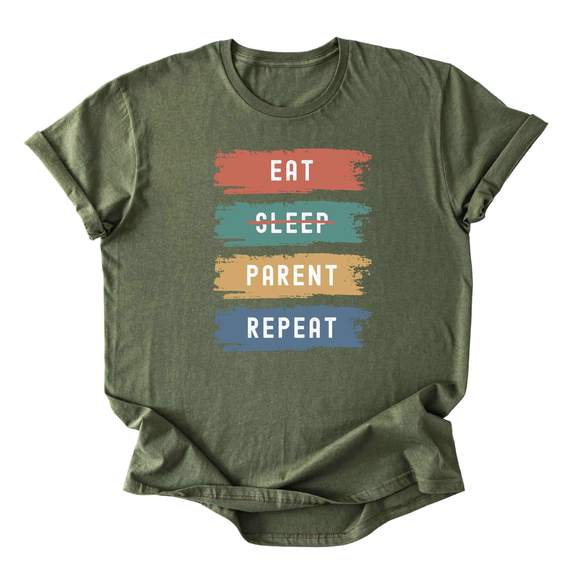 Eat. No Sleep. Parent. Repeat Tee - Dads