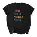 Eat. Sleep. Parent. Repeat Checkboxes Tee