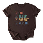 Eat. Sleep. Parent. Repeat Checkboxes Tee