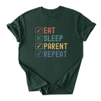 Eat. Sleep. Parent. Repeat Checkboxes Tee