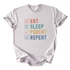 Eat. Sleep. Parent. Repeat Checkboxes Tee