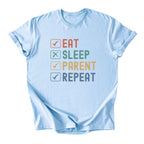 Eat. Sleep. Parent. Repeat Checkboxes Tee