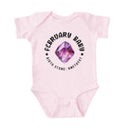 February Baby Birth Stone Bodysuit