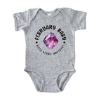 February Baby Birth Stone Bodysuit