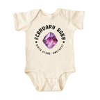 February Baby Birth Stone Bodysuit