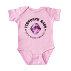 February Baby Birth Stone Bodysuit