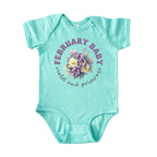 February Baby Birth Flowers (Bouquet) Bodysuit