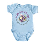 February Baby Birth Flowers (Bouquet) Bodysuit