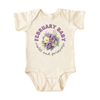 February Baby Birth Flowers (Bouquet) Bodysuit