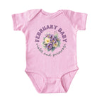 February Baby Birth Flowers (Bouquet) Bodysuit