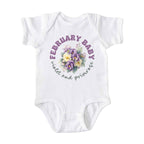 February Baby Birth Flowers (Bouquet) Bodysuit
