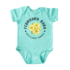 February Baby Alternate Birth Flower Bodysuit