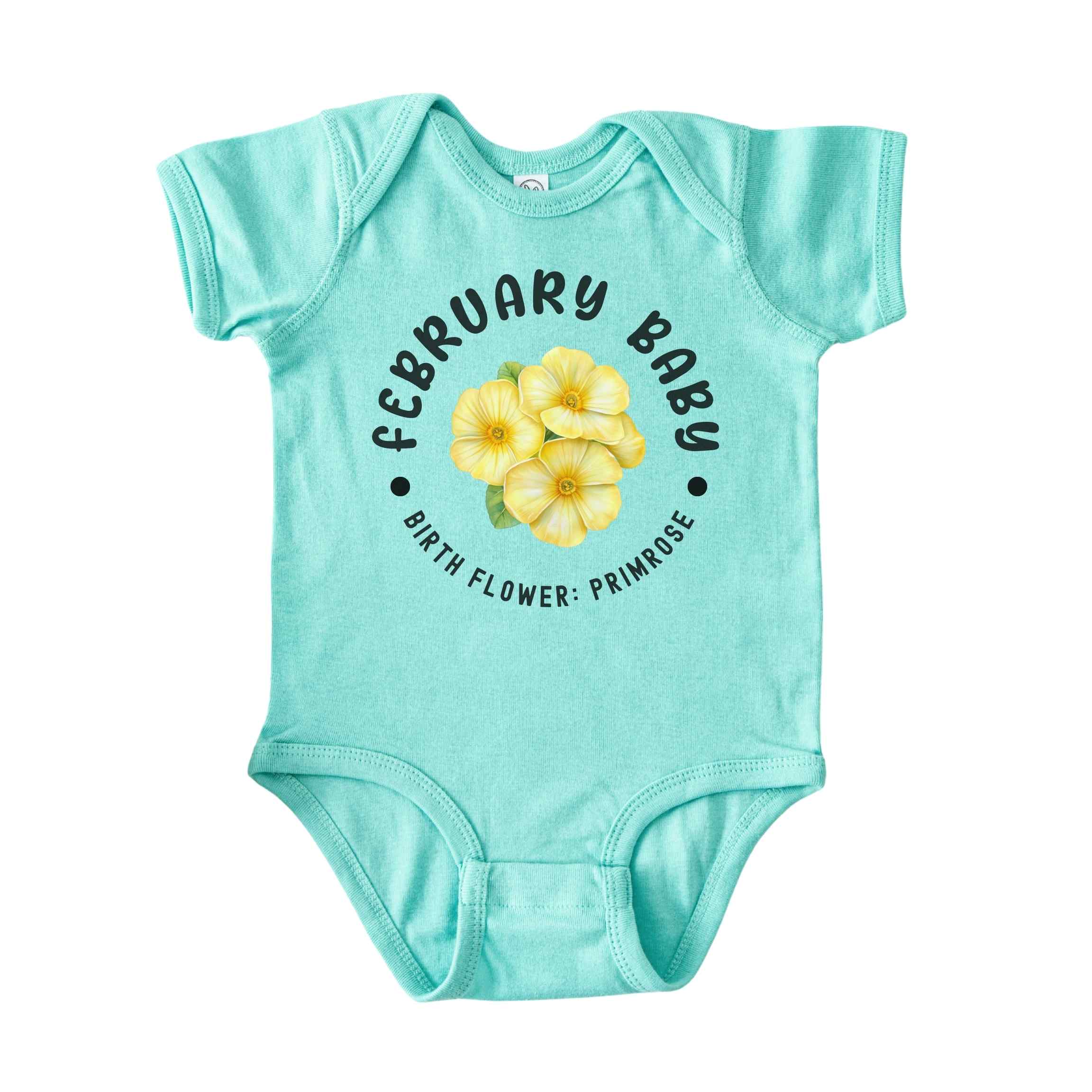 February Baby Alternate Birth Flower Bodysuit