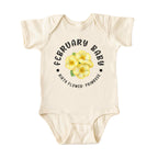 February Baby Alternate Birth Flower Bodysuit
