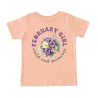 February Girl Birth Flowers (Bouquet) Tee - Toddlers