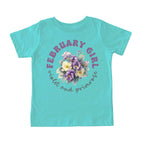 February Girl Birth Flowers (Bouquet) Tee - Toddlers