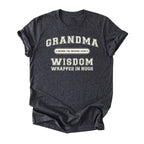 Grandma (Wisdom Wrapped in Hugs) Tee
