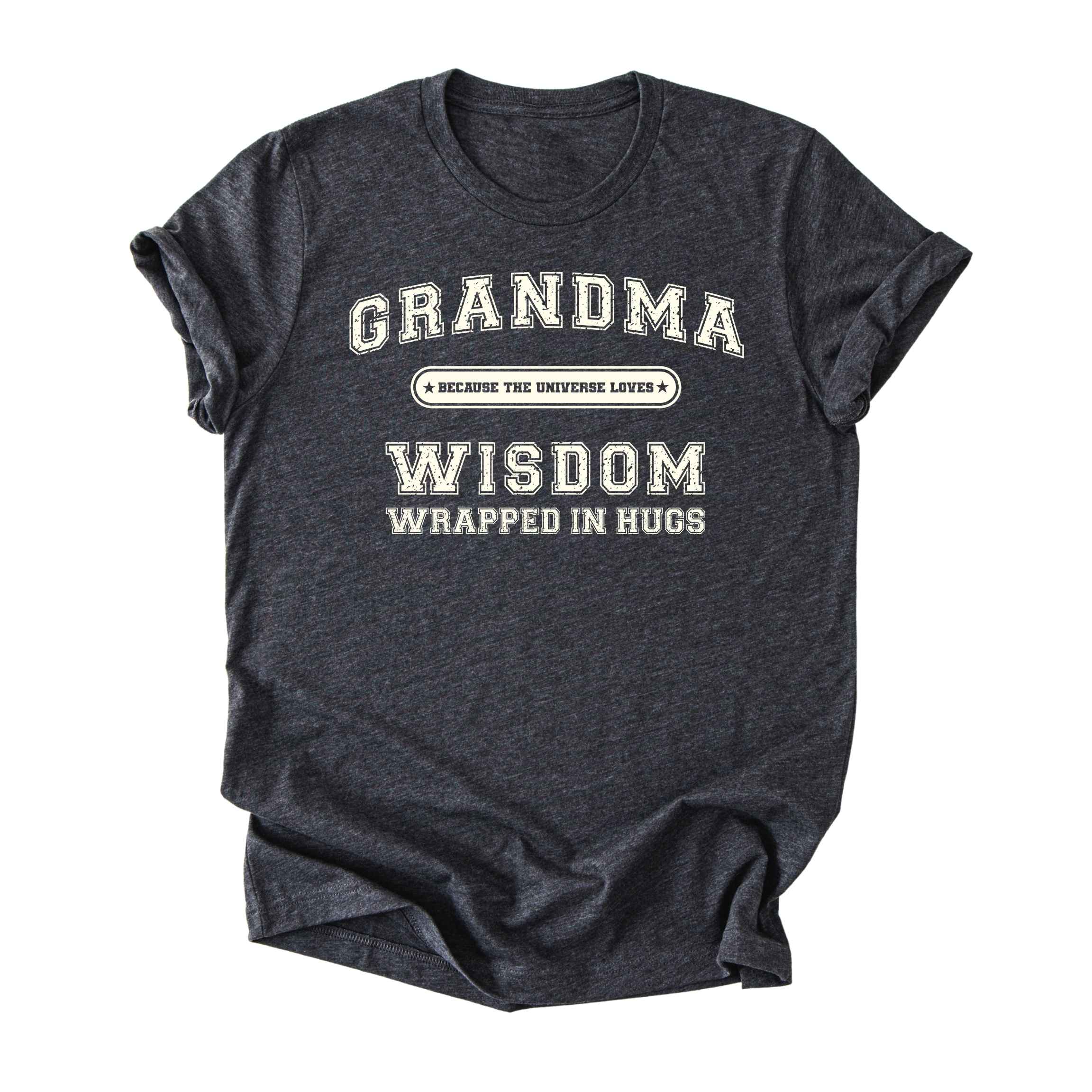 Grandma (Wisdom Wrapped in Hugs) Tee