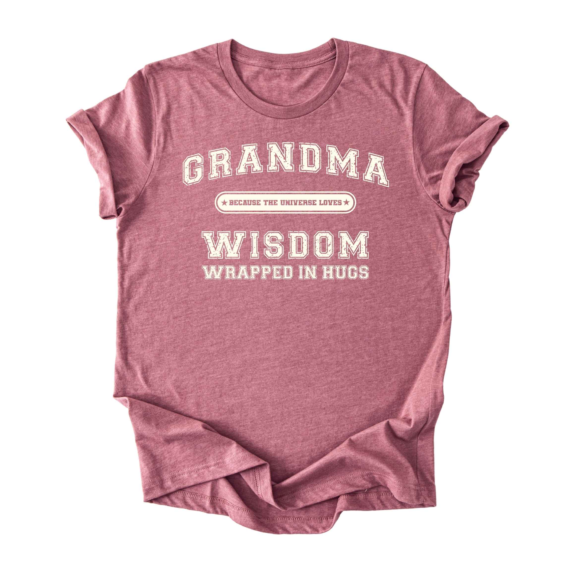 Grandma (Wisdom Wrapped in Hugs) Tee