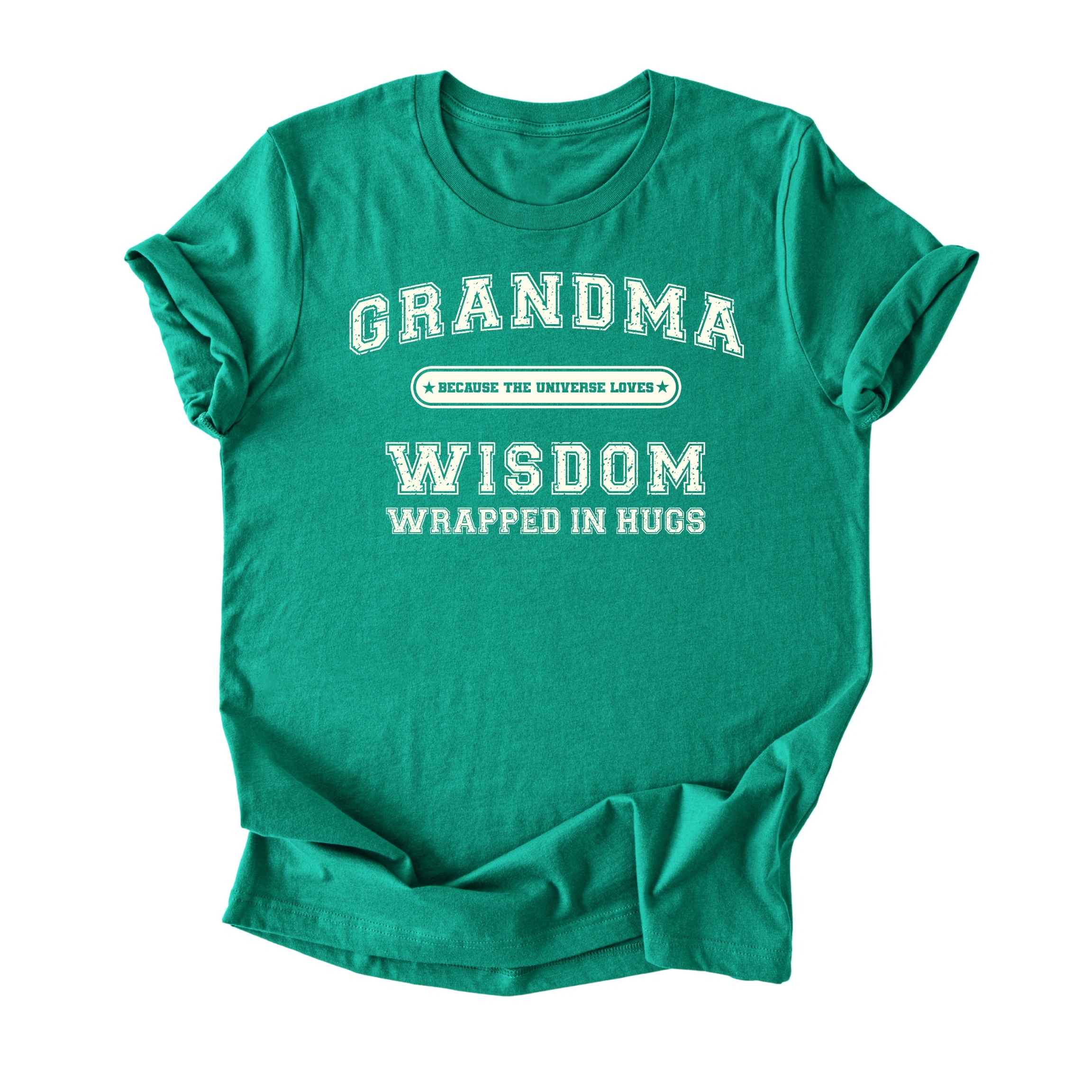 Grandma (Wisdom Wrapped in Hugs) Tee