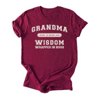 Grandma (Wisdom Wrapped in Hugs) Tee
