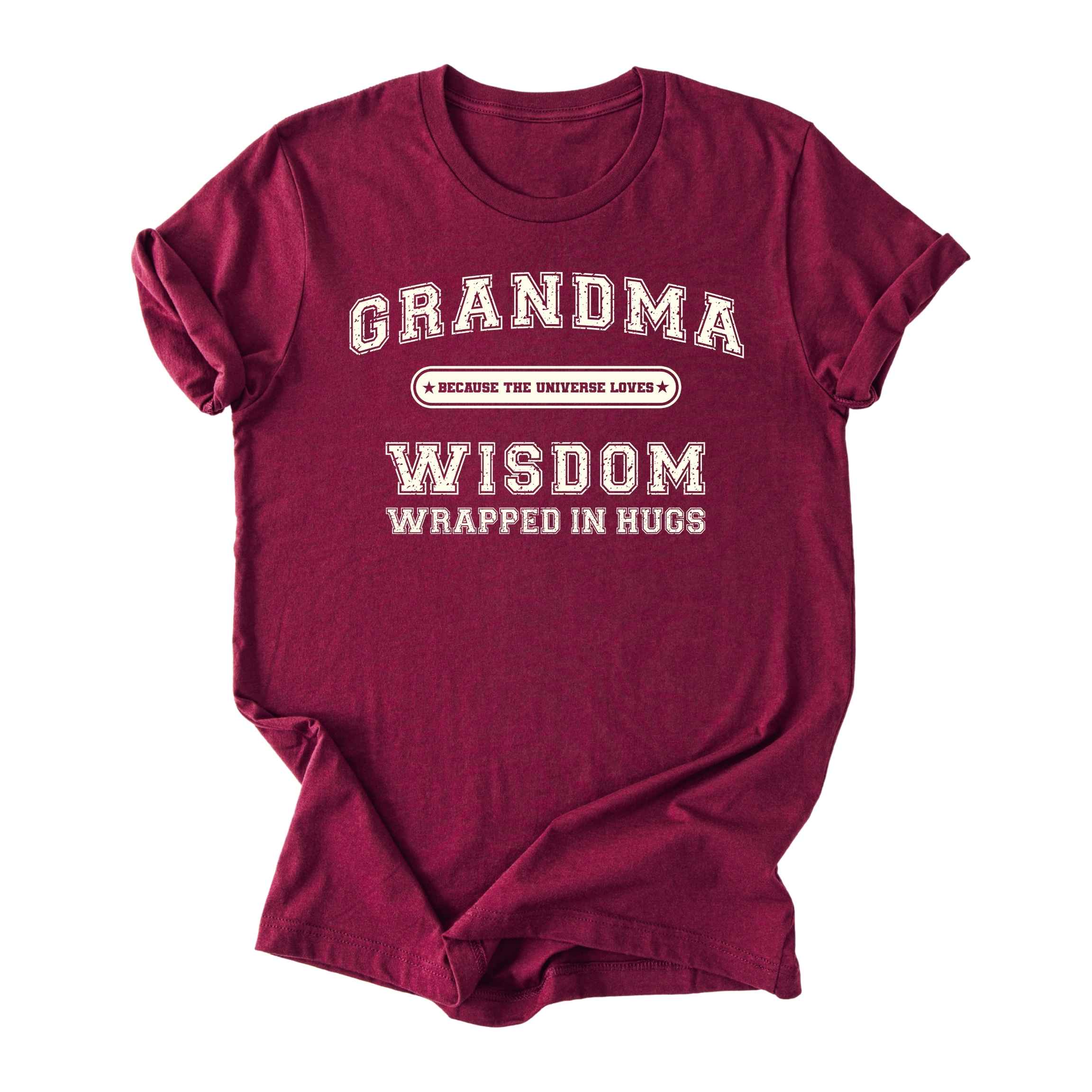 Grandma (Wisdom Wrapped in Hugs) Tee