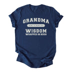 Grandma (Wisdom Wrapped in Hugs) Tee