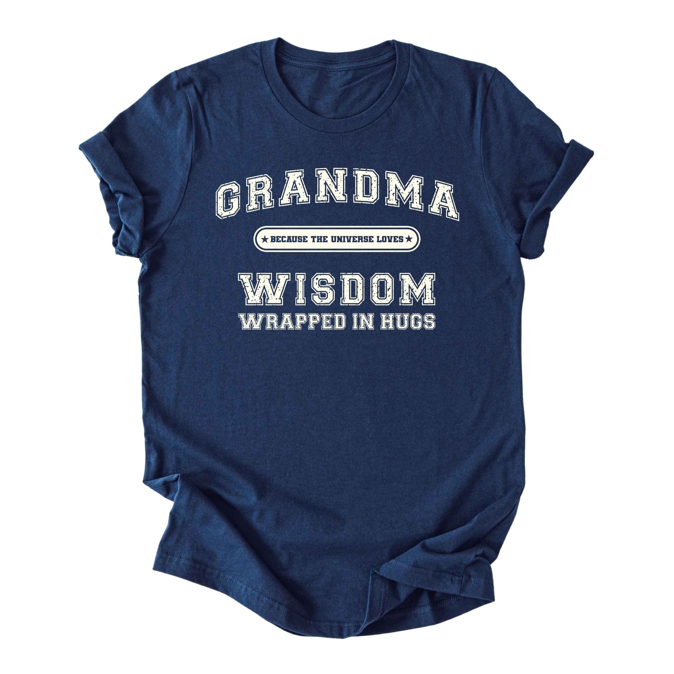 Grandma (Wisdom Wrapped in Hugs) Tee