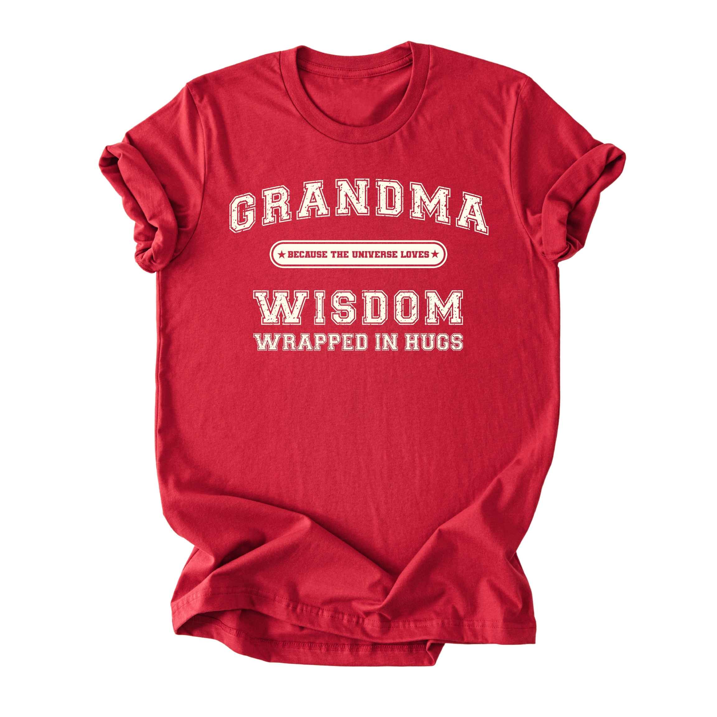 Grandma (Wisdom Wrapped in Hugs) Tee