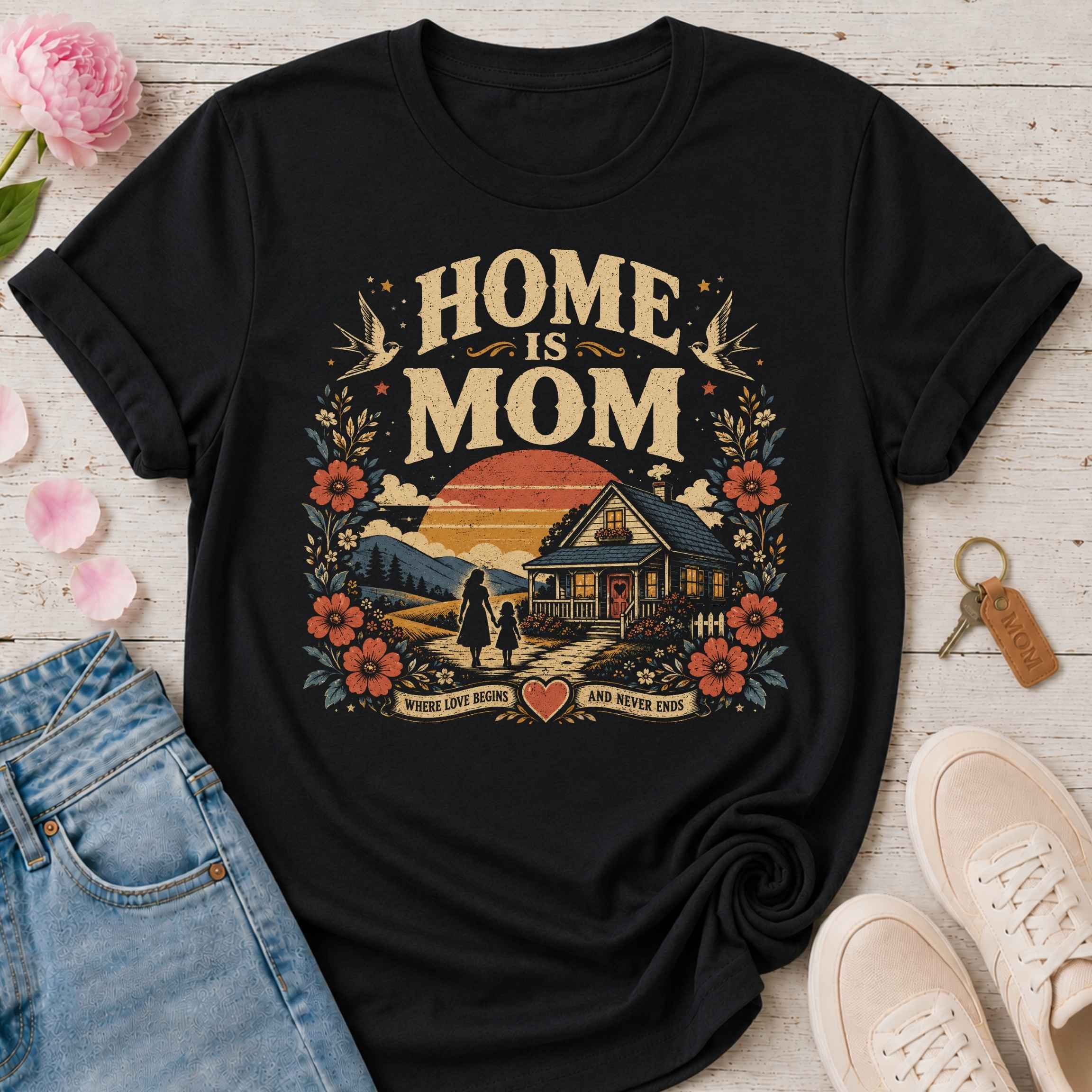 Home Is Mom Tee