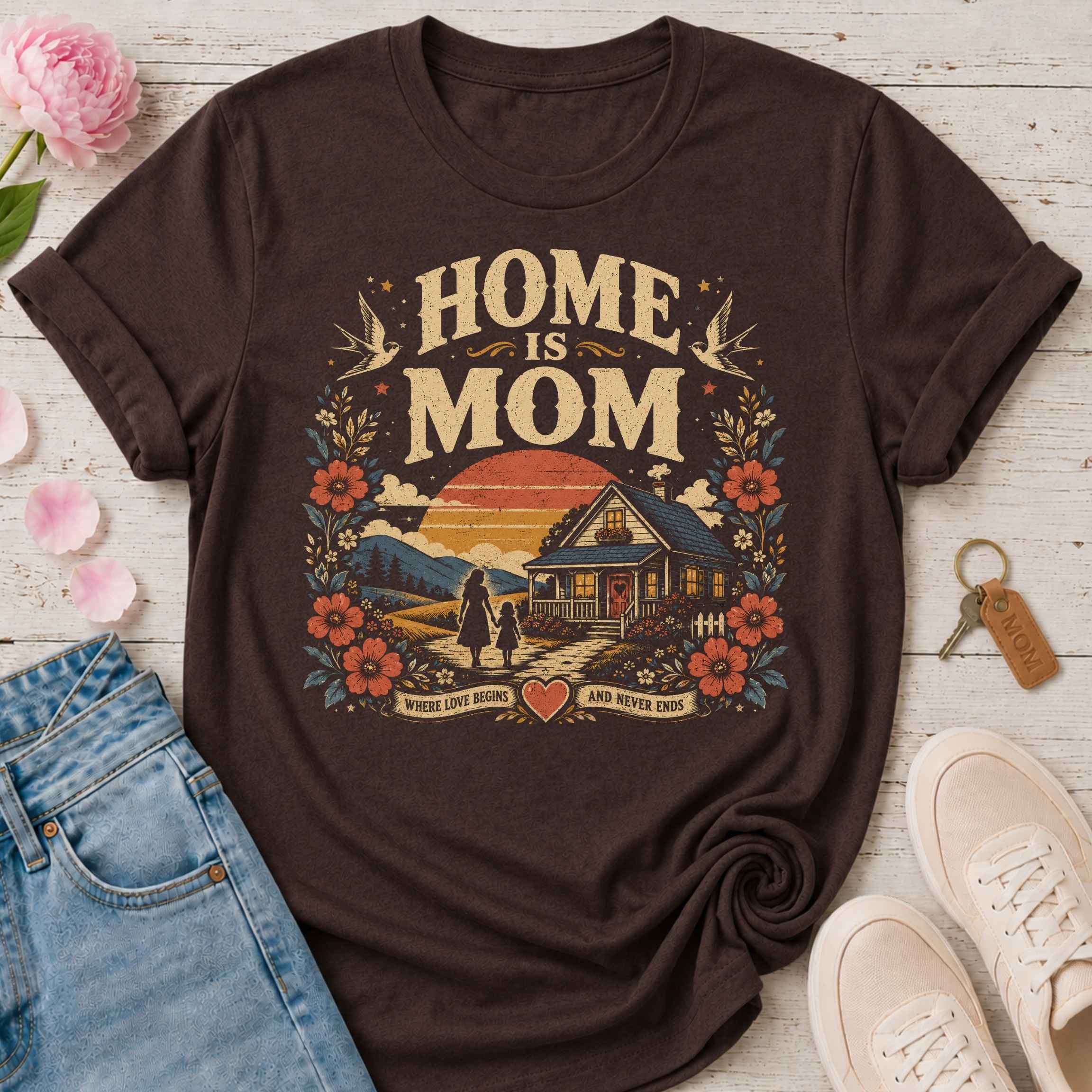 Home Is Mom Tee