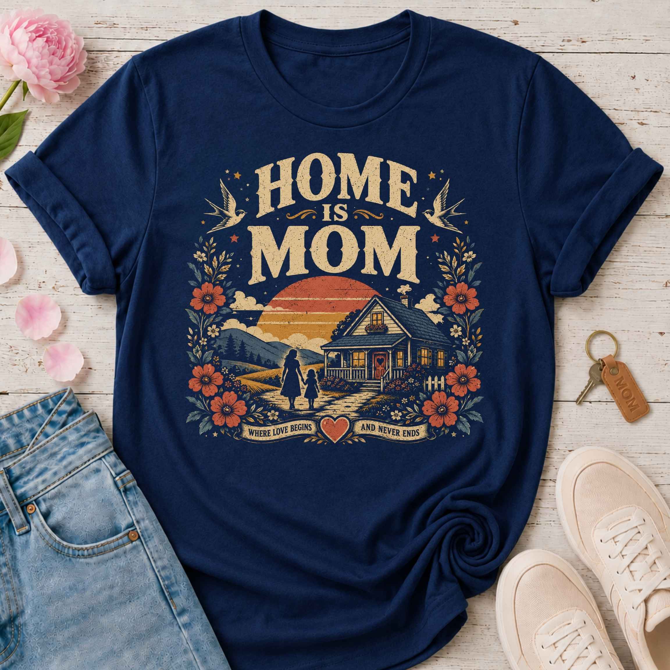Home Is Mom Tee