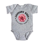 January Baby Main Birth Flower Bodysuit