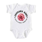 January Baby Main Birth Flower Bodysuit