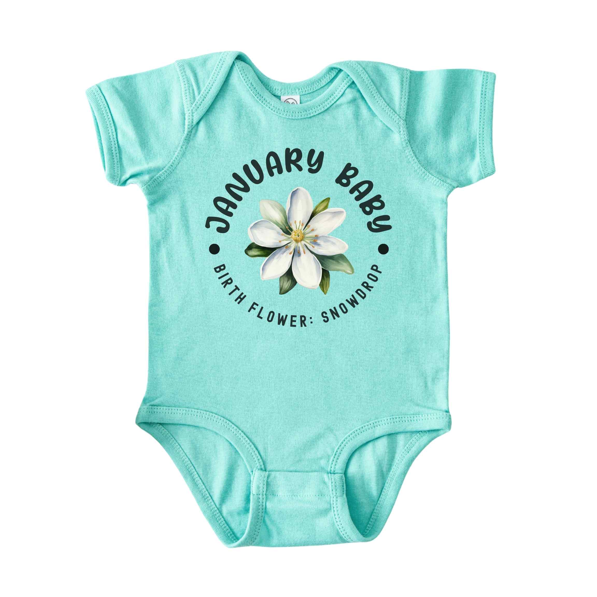 January Baby Alternate Birth Flower Bodysuit