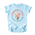 January Girl Birth Flowers (Bouquet) Tee - Kids