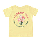 January Girl Birth Flowers (Bouquet) Tee - Toddlers