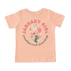 January Girl Birth Flowers (Bouquet) Tee - Toddlers