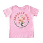 January Girl Birth Flowers (Bouquet) Tee - Toddlers