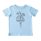 January Girl Birth Flowers (Line Art) Tee - Toddlers
