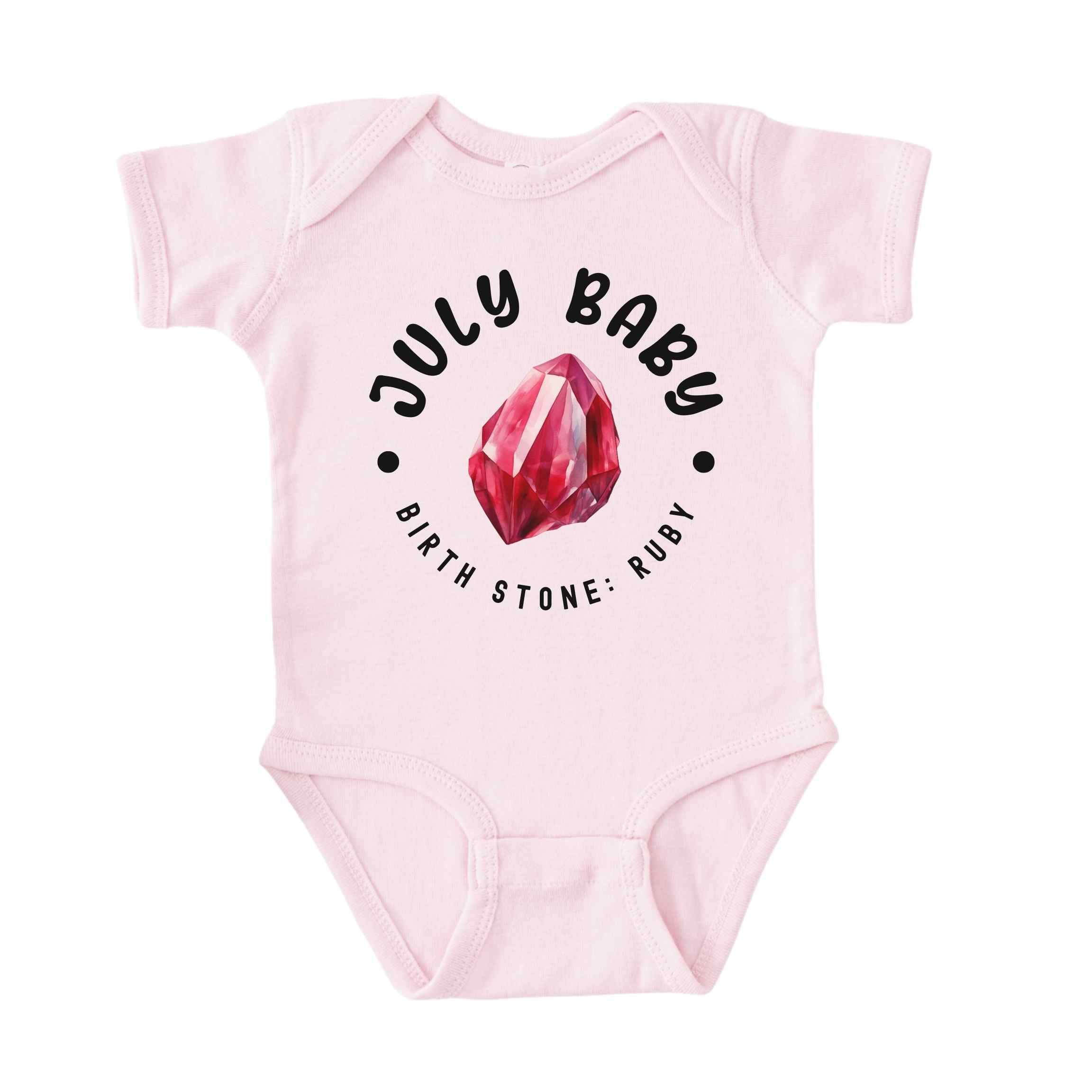 July Baby Birth Stone Bodysuit