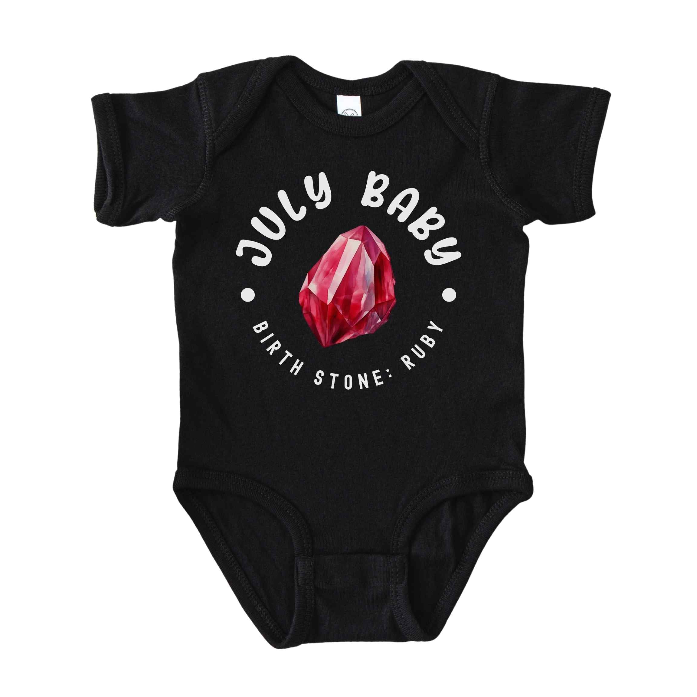 July Baby Birth Stone Bodysuit