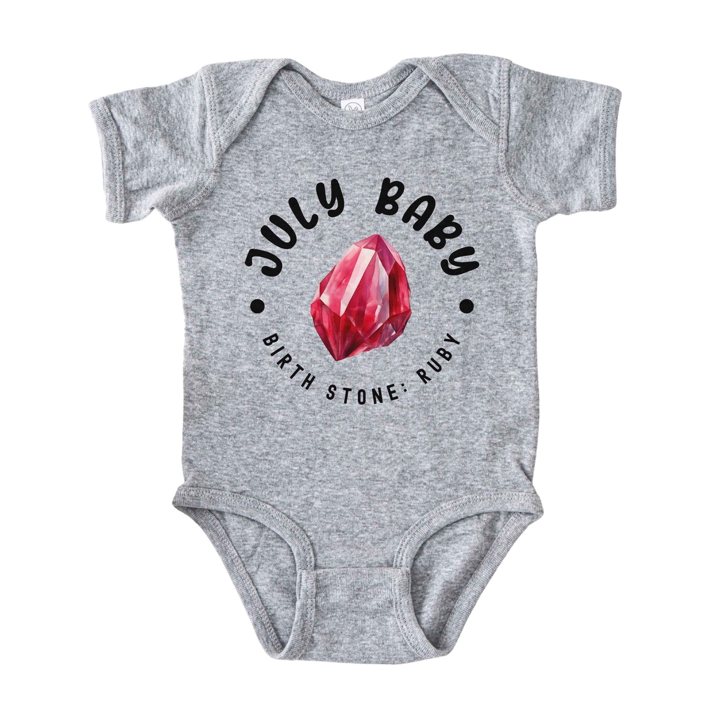 July Baby Birth Stone Bodysuit