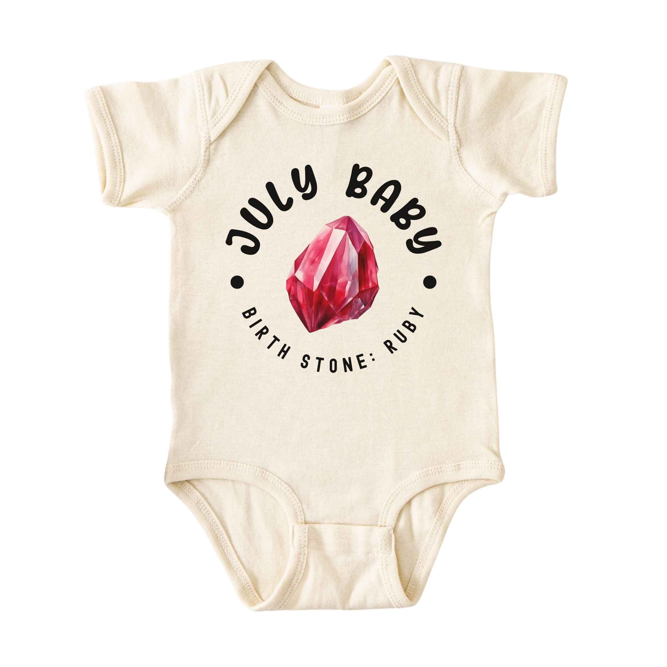 July Baby Birth Stone Bodysuit