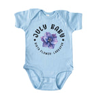 July Baby Main Birth Flower Bodysuit