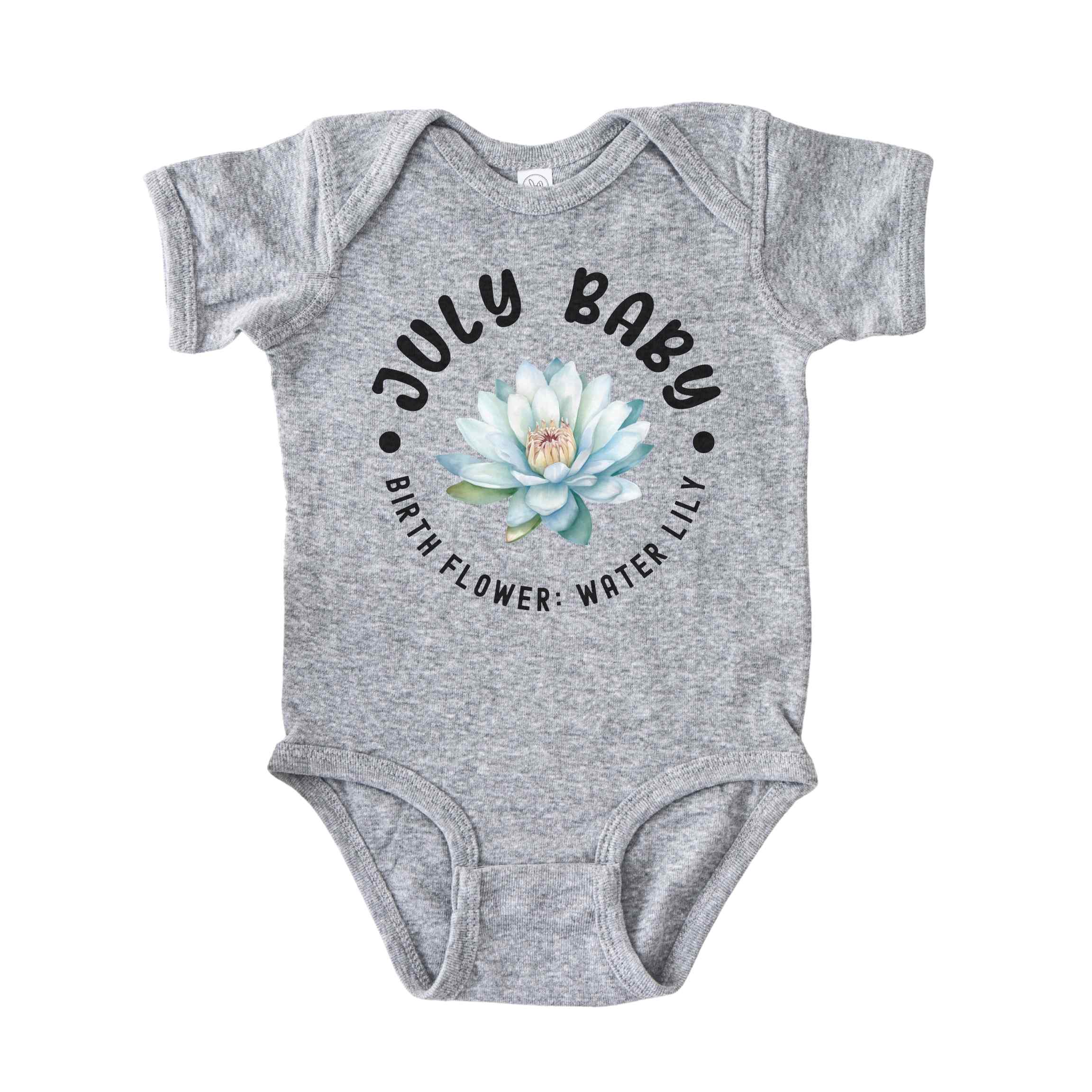July Baby Alternate Birth Flower Bodysuit